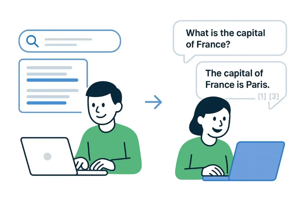 get direct answers from AI